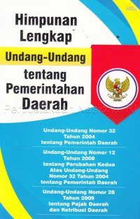 Image of Himpunan lengkap Undang-Undang tentang Pemerintahan Daerah
