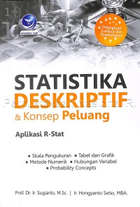 Image of Statistika deskriptif & konsep peluang aplikasi R-Stat