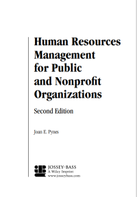 Image of EBOOK Human Resouces Management for Public and Nonprofit Organizations