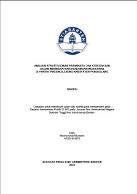 Image of ANALISIS STARTEGI DINAS PARIWISATA DAN KEBUDAYAAN DALAM MENINGKATKAN KUNJUNGAN WISATAWAN DI PANTAI TANJUNG LESUNG KABUPATEN PANDEGLANG
