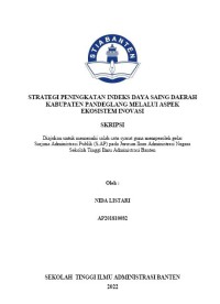 Image of STRATEGI PENINGKATAN INDEX DAYA SAING DAERAH KABUPATEN PANDEGLANG MELALUI ASPEK EKOSISTEM INOVASI
