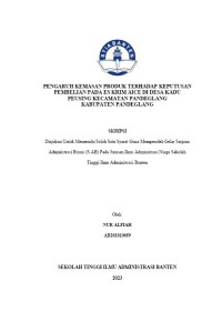 Image of PENGARUH KEMASAN PRODUK TERHADAP KEPUTUSAN PEMBELIAAN ES KRIM AICE DIDESA KADU PEUSING KECAMATAN PANDEGLANG KABUPATEN PANDEGLANG