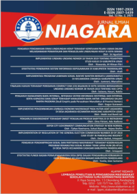 Image of Jurnal Ilmiah Niagara Vol. XIII No. 2, Desember 2021