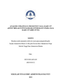 Image of ANALISIS STRATEGI E-PROMOTION JASA MAKE-UP ARTIST MELALUI INSTAGRAM (STUDI KASUS PADA JASA MAKE-UP ARIE JUNO DI PANDEGLANG)