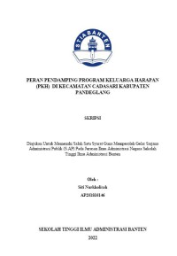 Image of PERAN PENDAMPING PROGRAM KELUARGA HARAPAN (PKH) DI KECAMATAN CADASARI KABUPATEN PANDEGLANG