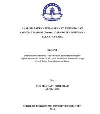 Image of ANALISIS BAURAN PEMASARAN PT. PERMODALAN NASIONAL MADANI (Persero) CANG PENJARINGAN 2 JAKARTA UTARA