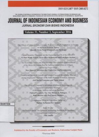Image of Journal of Indonesian Economy and Business