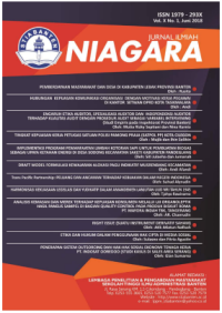 Image of Jurnal Ilmiah Niagara Vol. X No. 1, Juni 2018